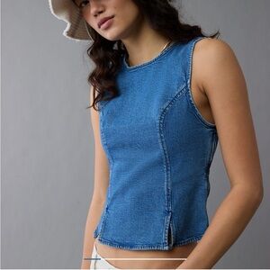 American eagle 🦅 Blue Denim Sleeveless Top